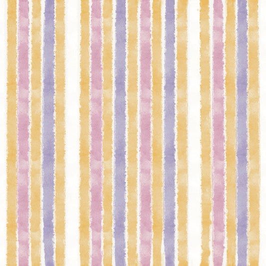 Summer Stripes Pink Purple Yellow - Family Fabrics B.V.
