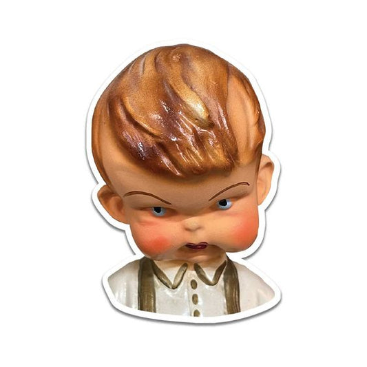 Suspenders Doll Vinyl Sticker