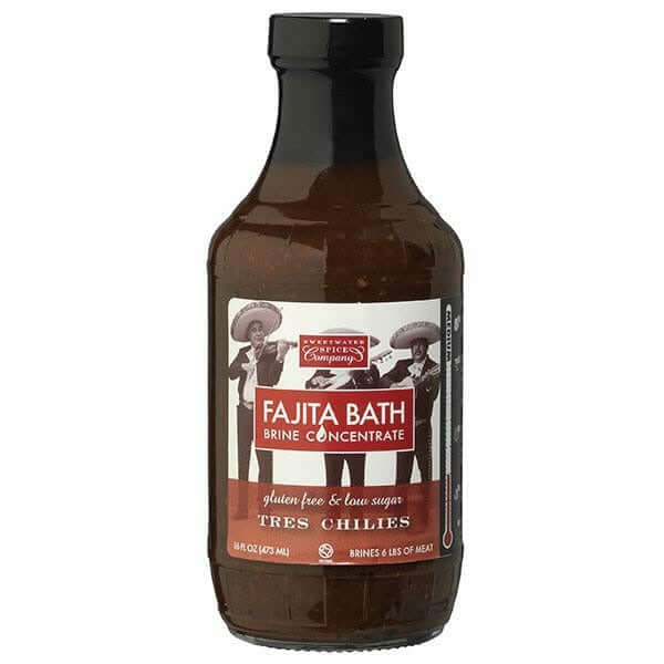 Sweetwater Spice Company Tres Chilies Fajita Bath Brine Concentrate 16 oz.