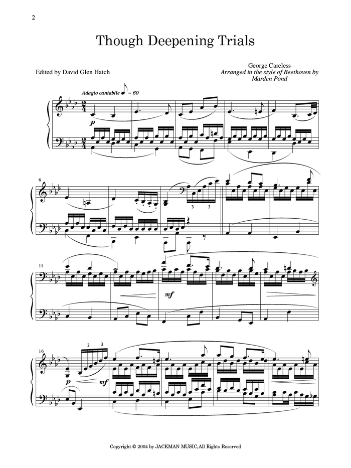 Masters Touch Vol. 1 PS | Sheet Music | Jackman Music