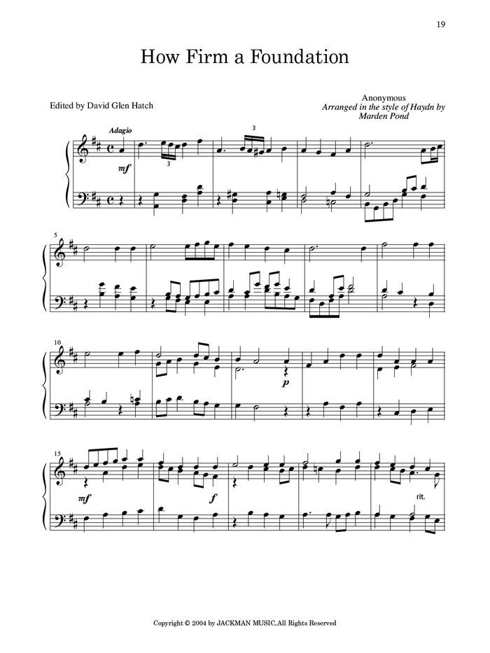 Masters Touch Vol. 1 PS | Sheet Music | Jackman Music