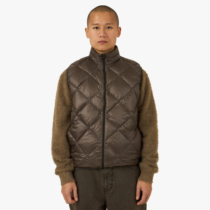 thisisneverthat PERTEX Light Down Vest / Brown