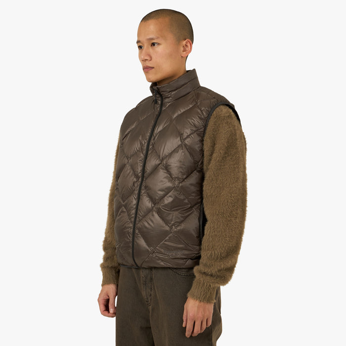 thisisneverthat PERTEX Light Down Vest / Brown