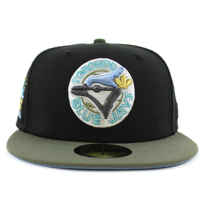 Toronto Blue Jays 1991 All Star Game New Era 59Fifty Fitted Hat (Black Olive Green Sky Blue Under Brim)