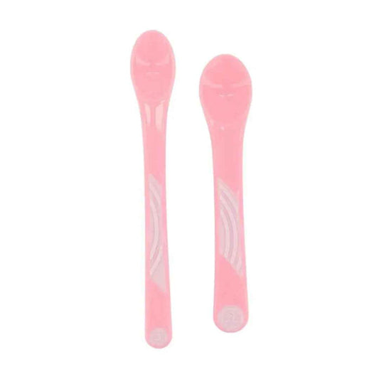 Twistshake® Žlička 2 kos (6+m) Pastel Pink Twistshake