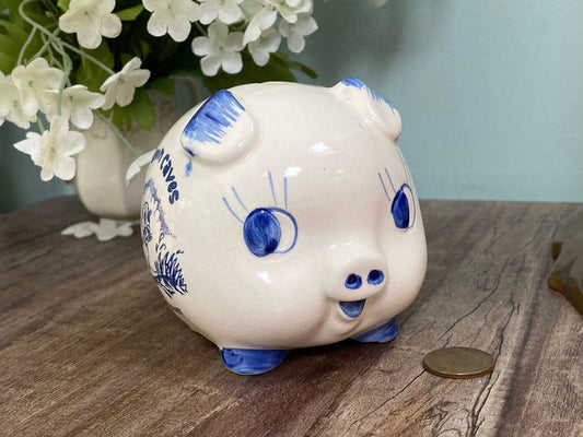 Vintage Ceramic Piggy Bank Sea Lion Caves Souvenir at Duckwells