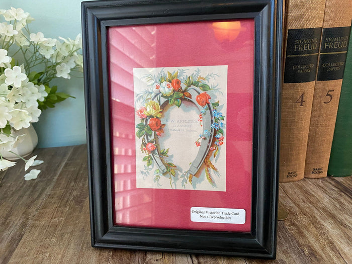 Vintage Framed Antique Victorian Era Trade Card at Duckwells