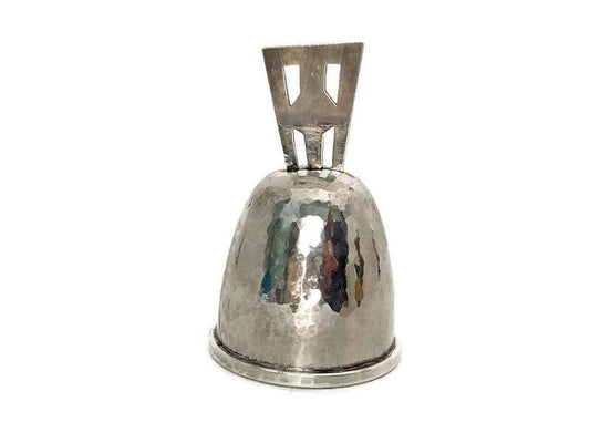 Vintage Sterling Silver Hand Hammered Dinner Bell at Duckwells