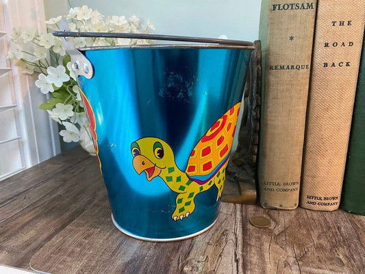 Vintage Tin Litho Beach Pail Toy by Ohio Art at Duckwells