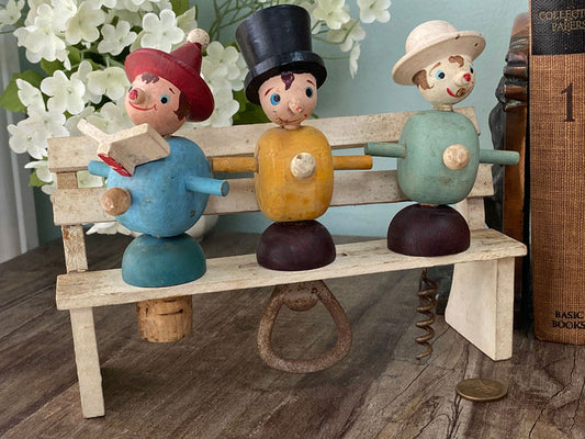 Vintage Wooden Barware Set at Duckwells