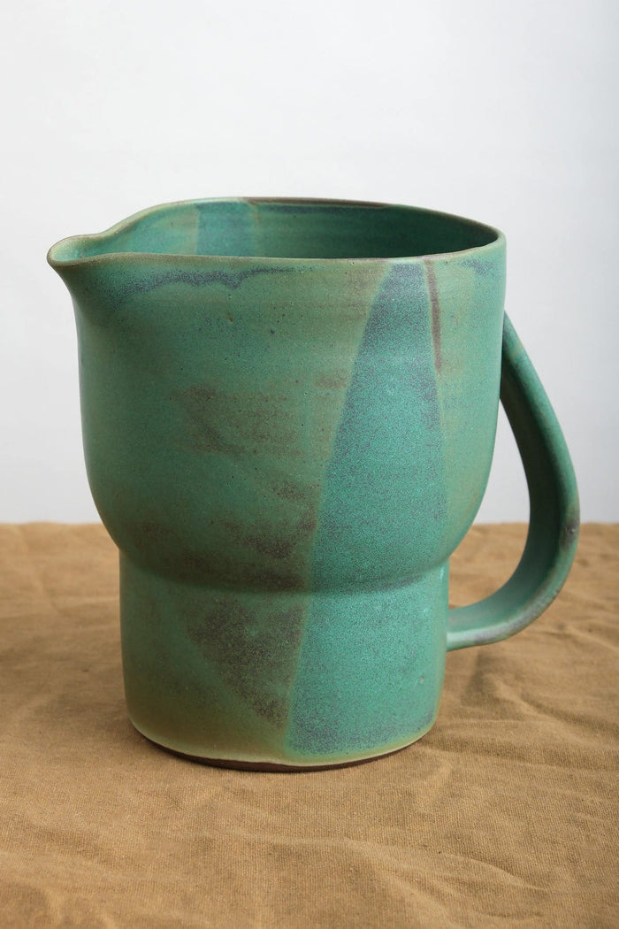 Kati Von Lehman Home Kitchen Pitchers Water Pitcher in Emerald Emerald / 7" H X 6.5" Dia