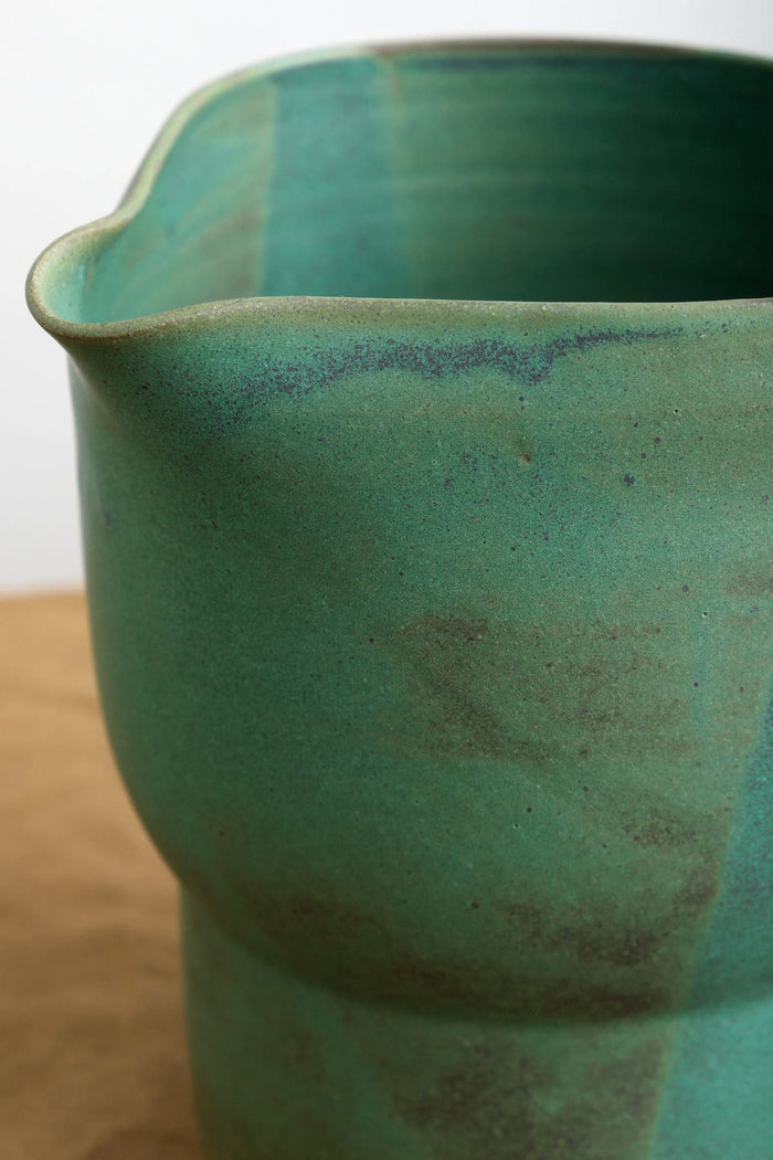 Kati Von Lehman Home Kitchen Pitchers Water Pitcher in Emerald Emerald / 7" H X 6.5" Dia