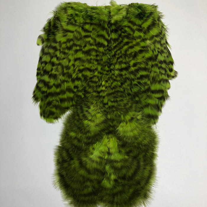 Grizzly dyed Chartreuse
