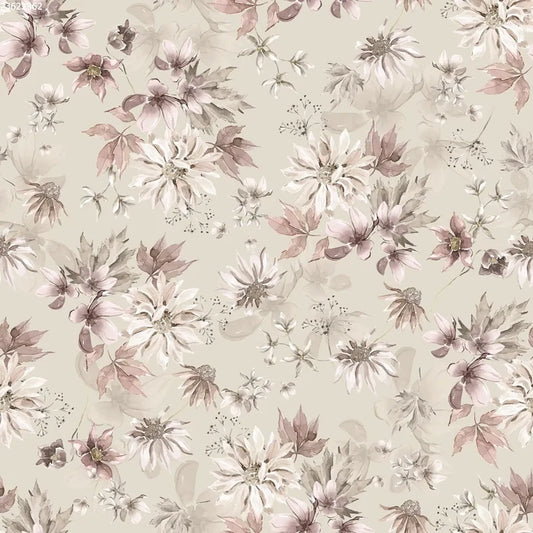 Winter Botanical Light Green - Family Fabrics B.V.