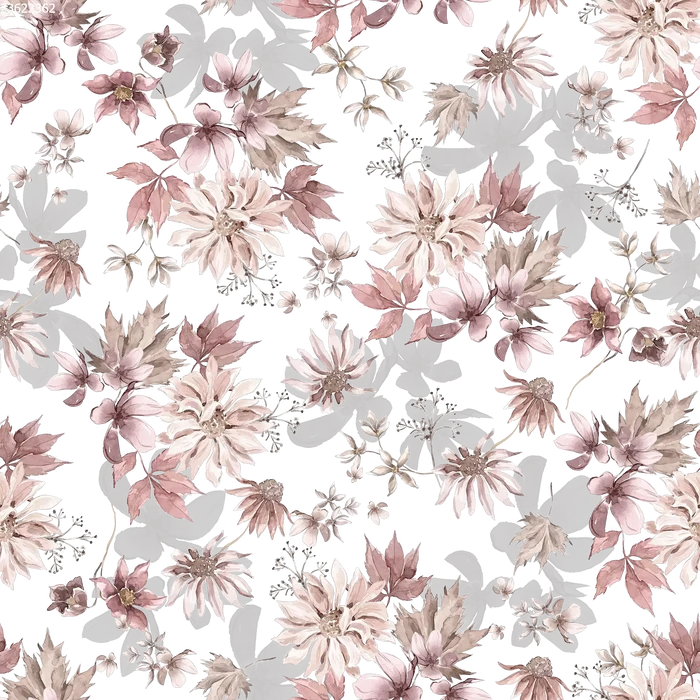Winter Botanical Off White - Family Fabrics B.V.