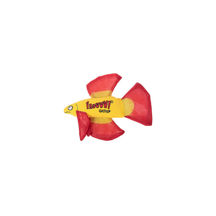 Yeowww! Catnip Mo' Betta Fish Cat Toy – Organic Catnip, 3 Colors